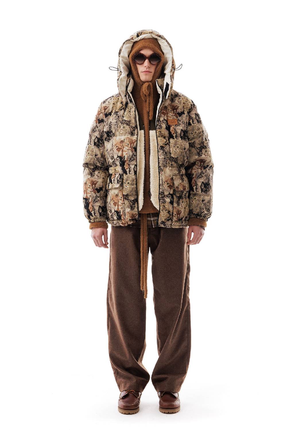 Lc23 Tapestry Cats Down Jacket Promozione Limitata