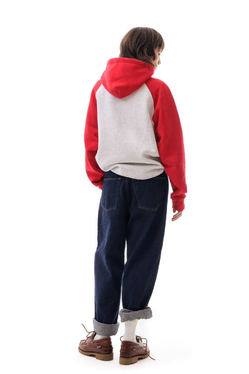 Lc23 Bicolor Hoodie Grey/Red Fino Al -60%