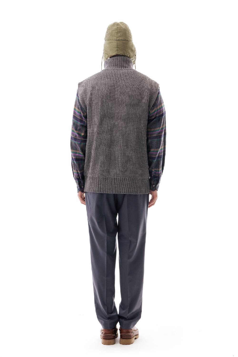Lc23 English Knit Zip Vest Grey Outlet