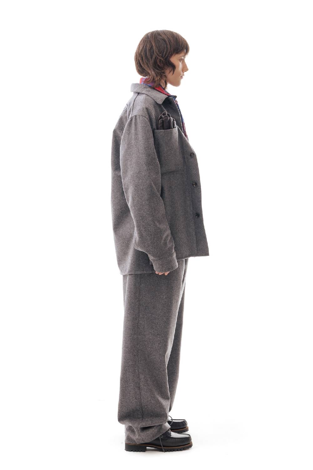 Lc23 WR Wool Overshirt Grey Offerte