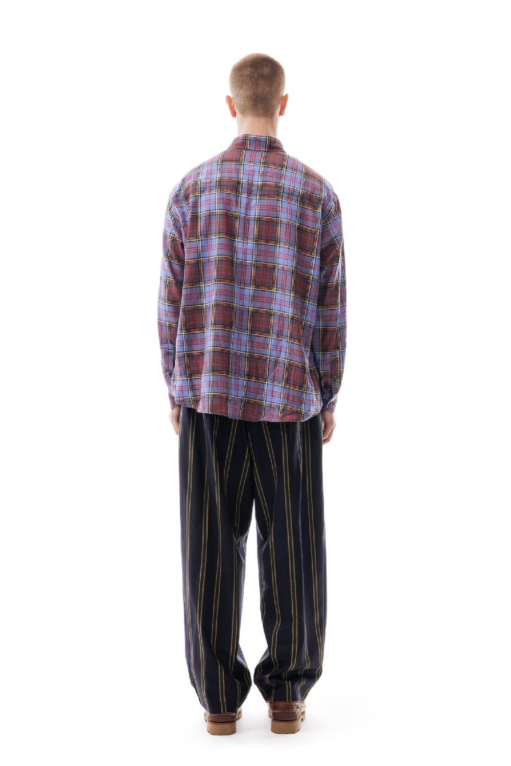 Lc23 Flannel Check Shirt Blue Negozio