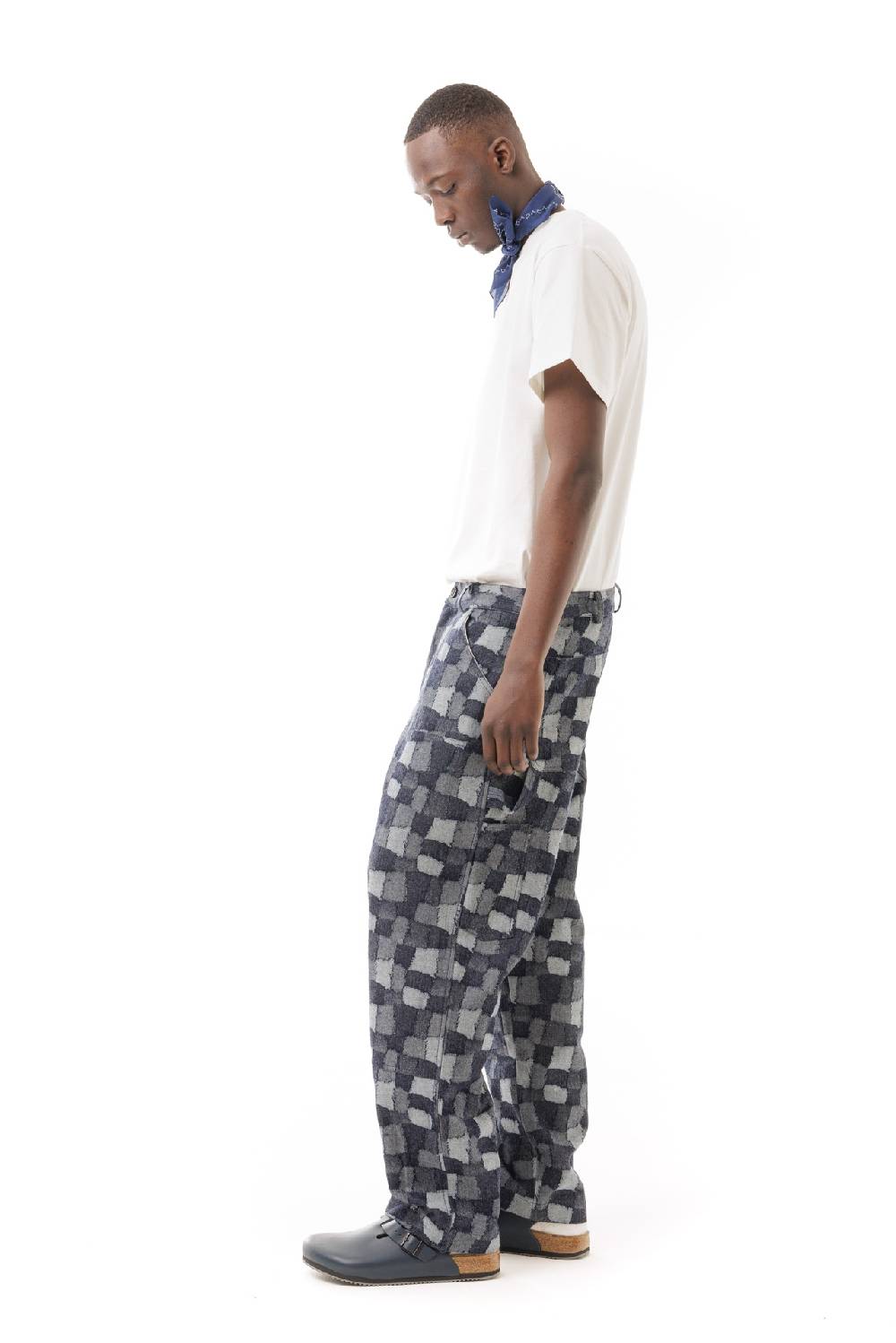 Lc23 Patchwork Denim Work Trousers Shopping online