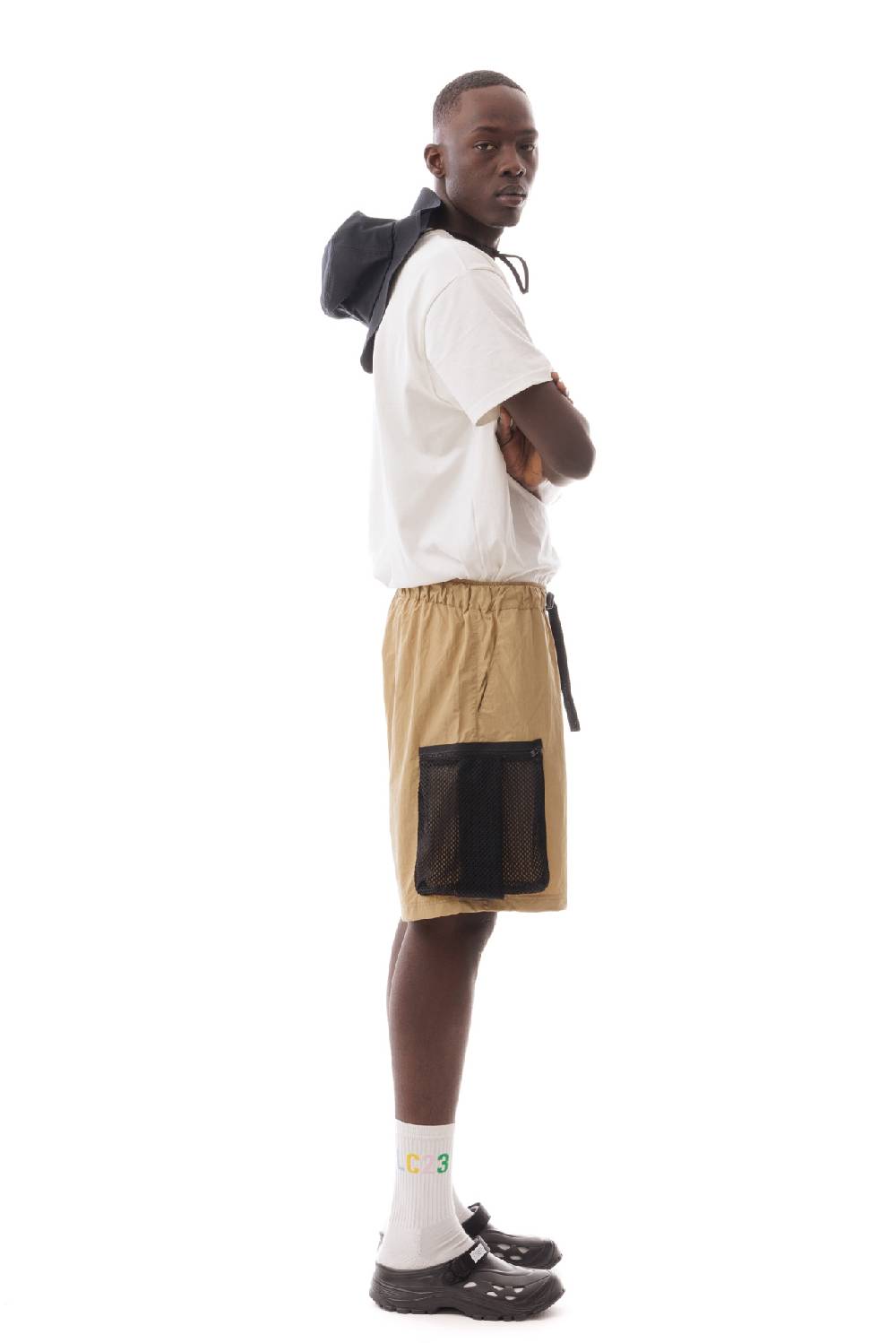 Lc23 Nylon Cargo Shorts Camel Cyber Monday