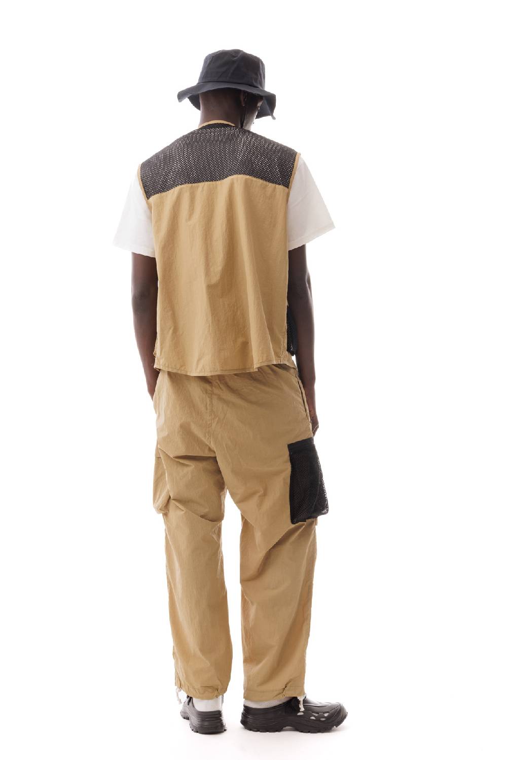 Lc23 Nylon Multipocket Vest Camel Offerte esclusive