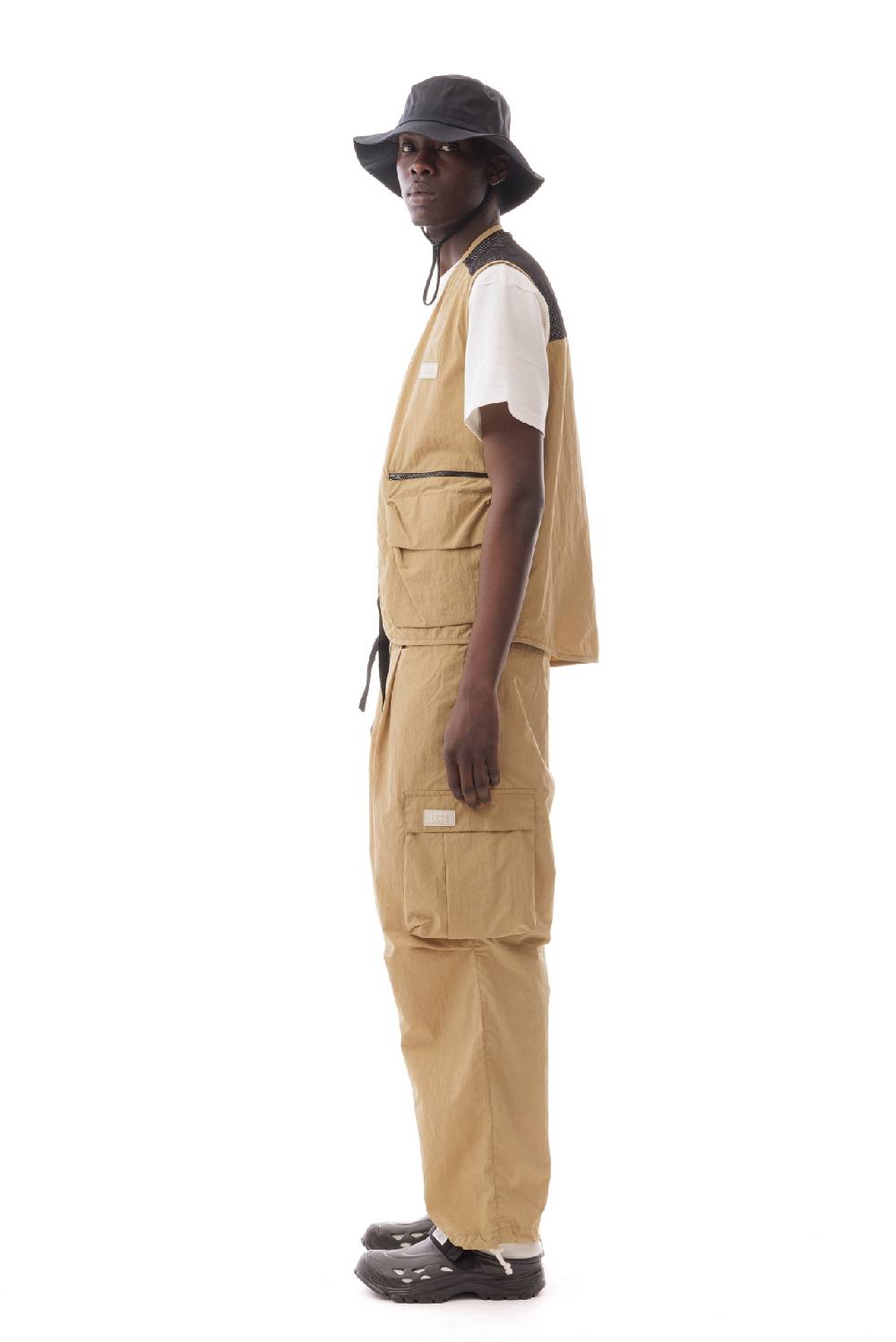 Lc23 Nylon Multipocket Vest Camel Offerte esclusive