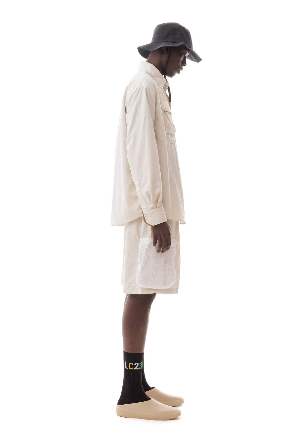 Lc23 Multipocket Nylon Shirt White Super Saving Price