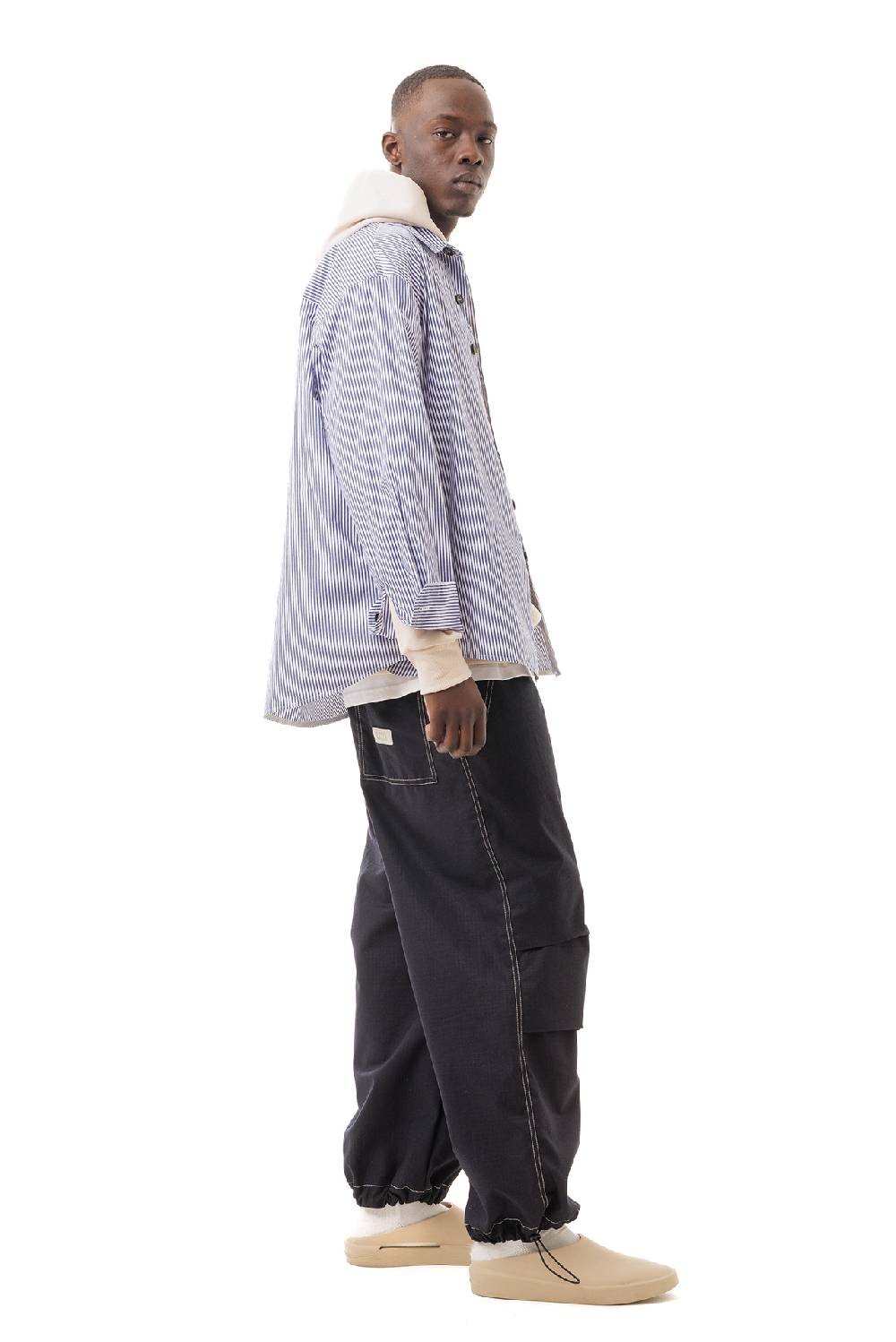 Lc23 Technical Stripes Overshirt Ritorno libero