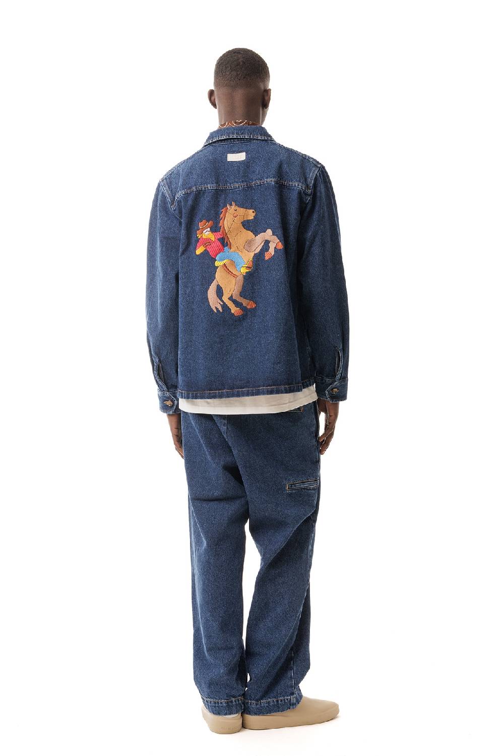 Lc23 Denim Embroidered Overshirt Rilascio limitato