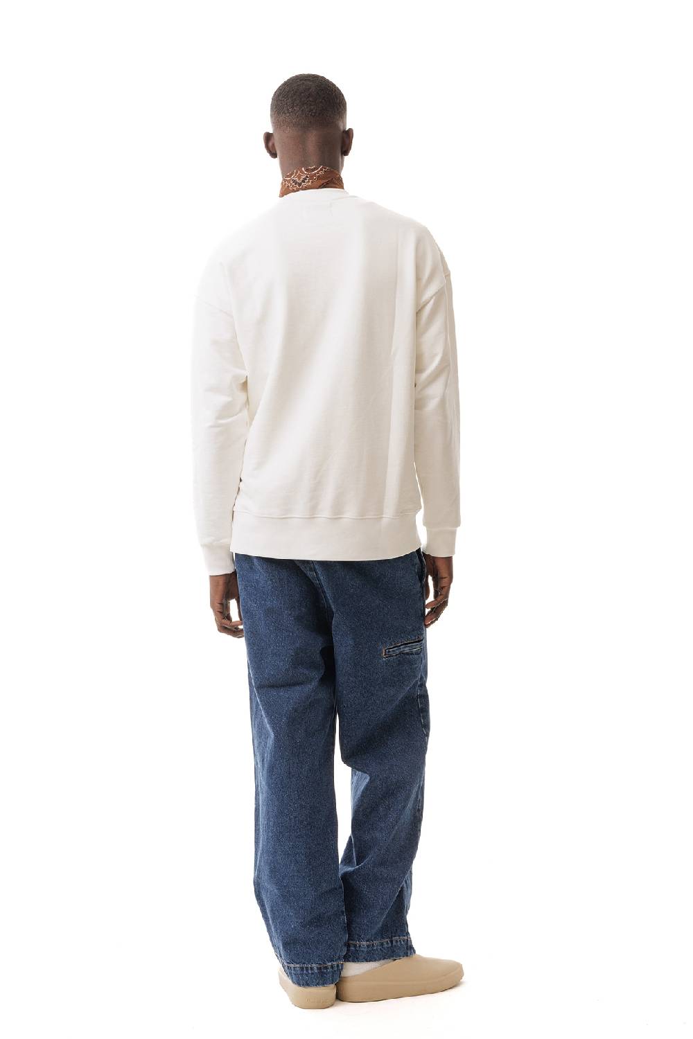Lc23 Western Logo Sweatshirt Cream Fino al 65% di sconto