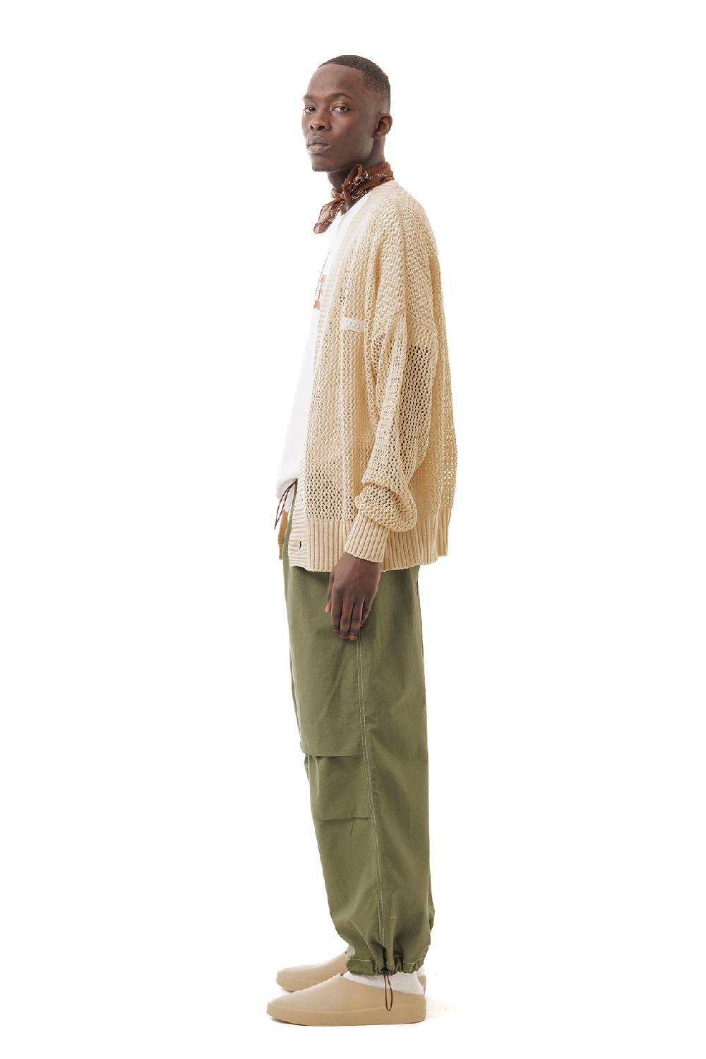 Lc23 Perforated Cardigan Beige Solo un giorno rimasto