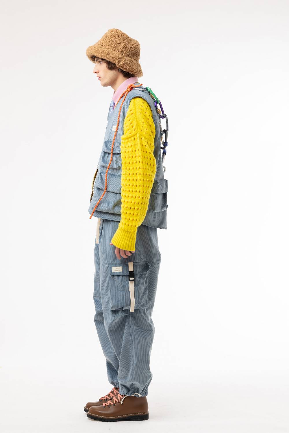 Lc23 Corduroy Cargo Pants Blue 2025