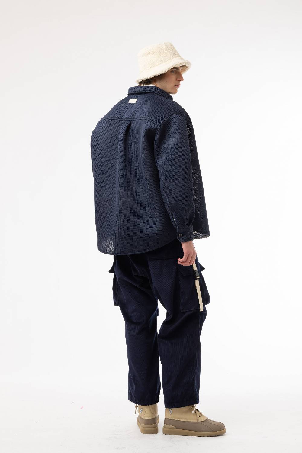 Lc23 Corduroy Cargo Pants Navy Italy