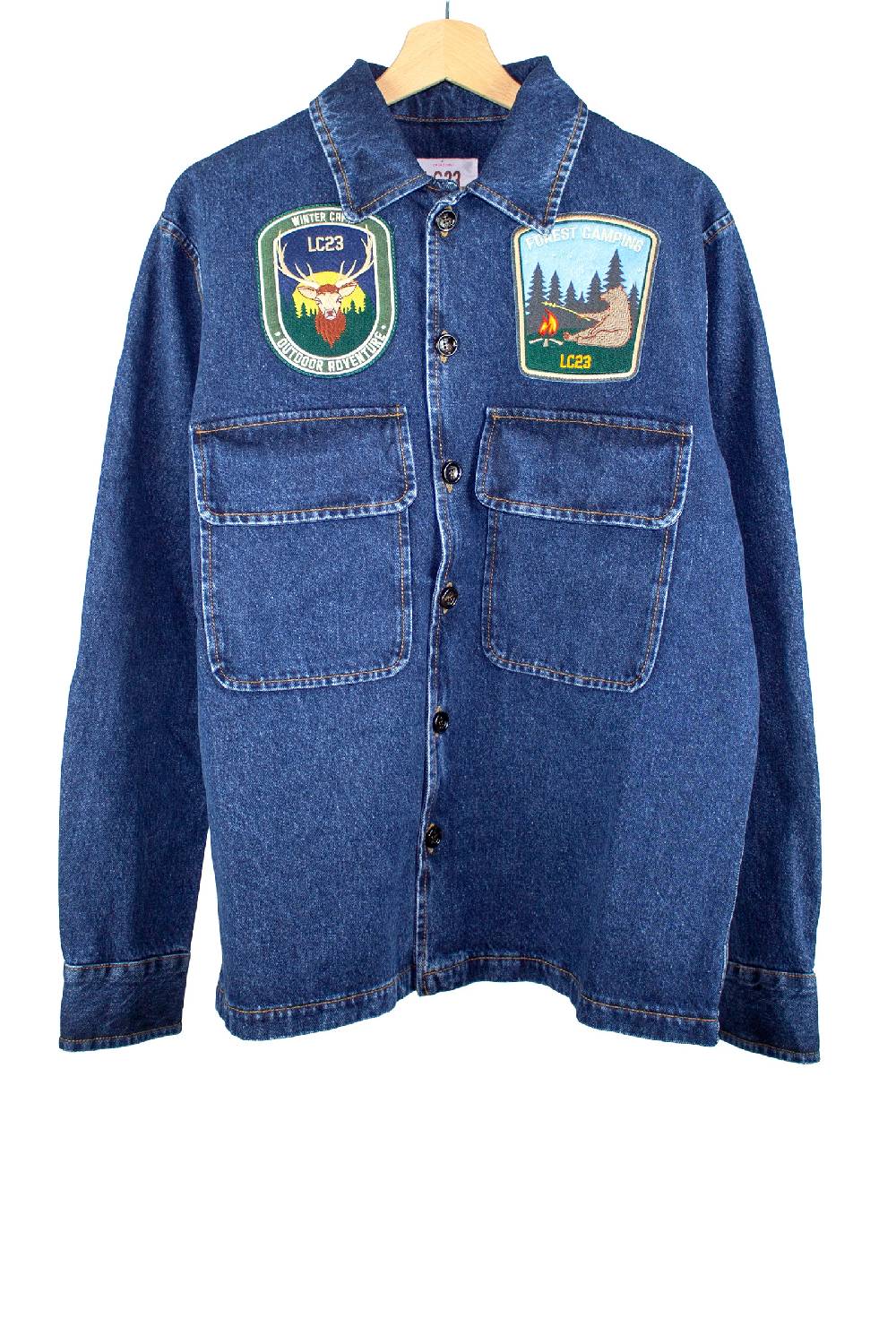 Lc23 Denim Patch Overshirt Qualità