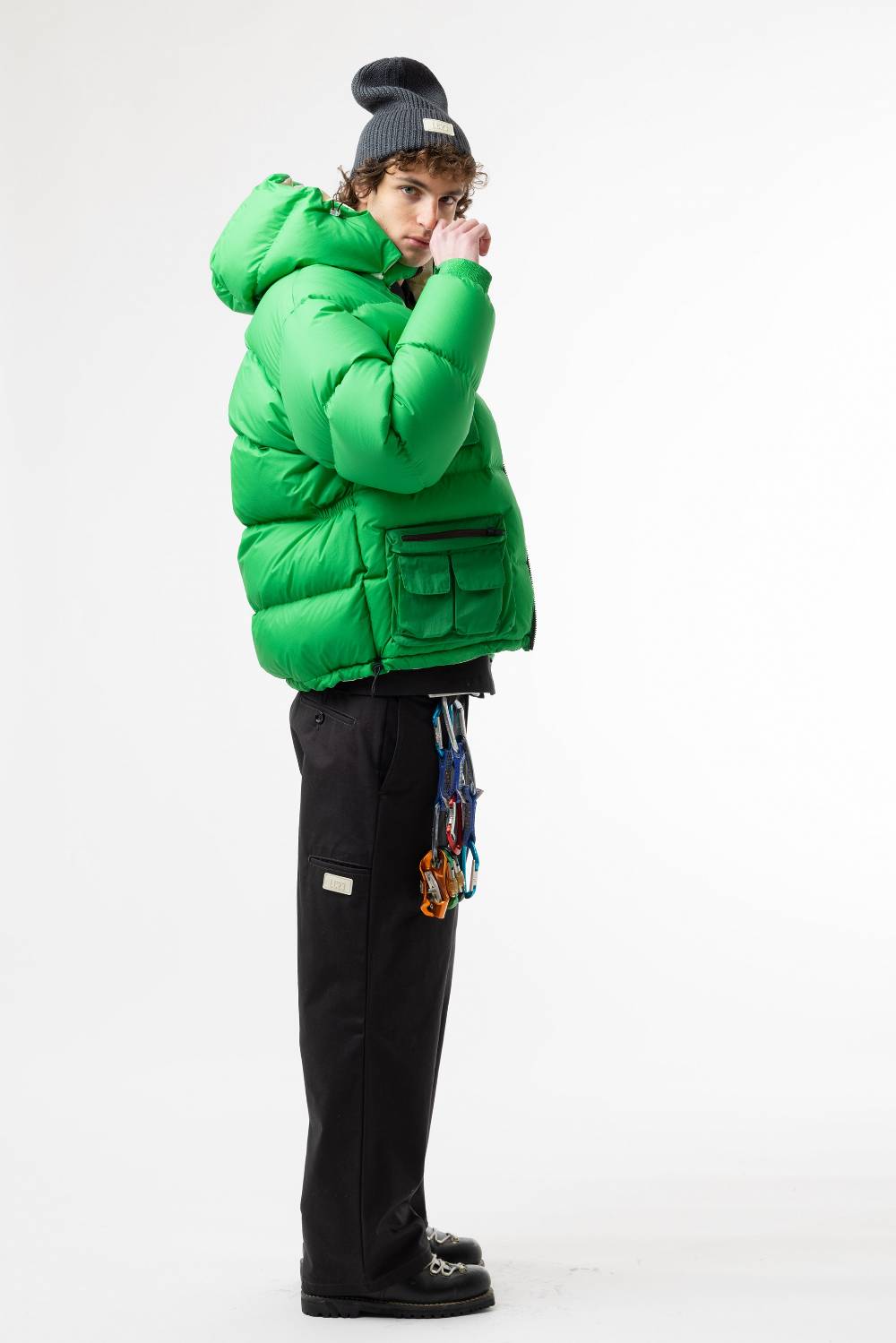 Lc23 Multipocket Down Jacket Green Pezzi Unici