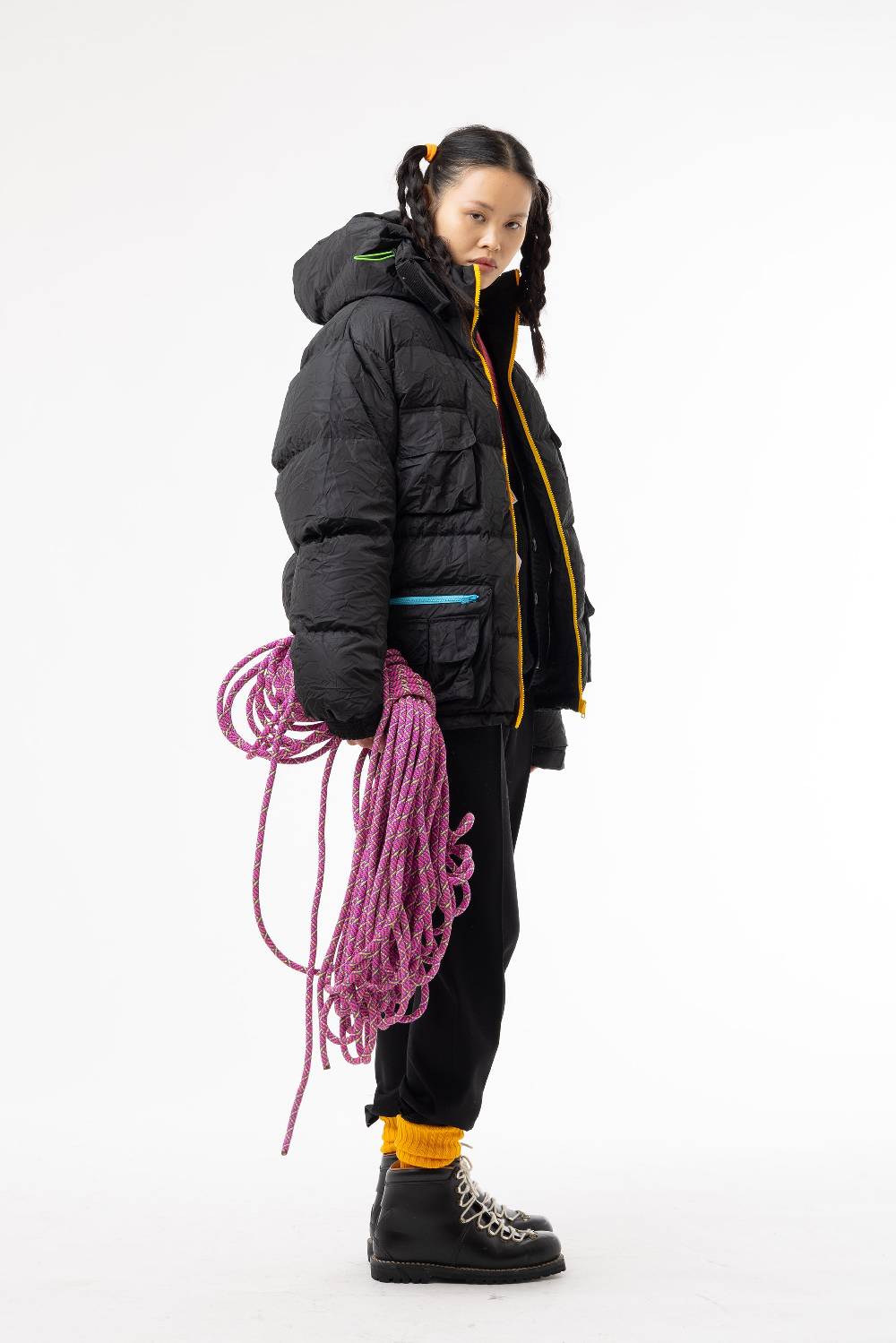 Lc23 Multipocket Down Jacket Black Soddisfazione Garantita