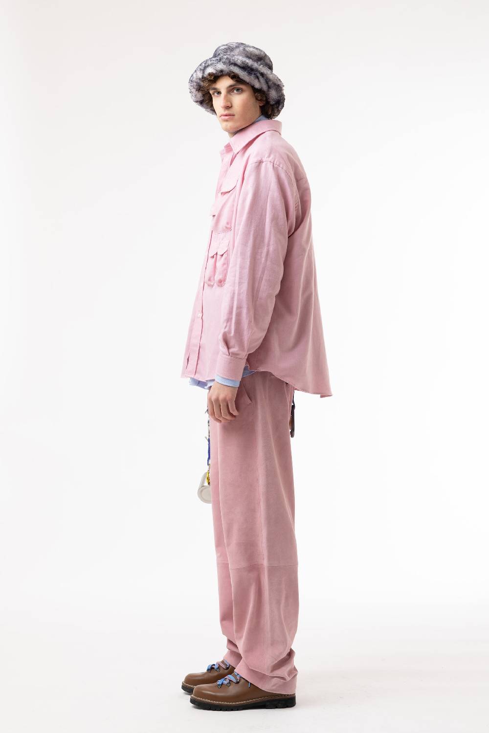 Lc23 Flannel Multipocket Shirt Pink Sottocosto