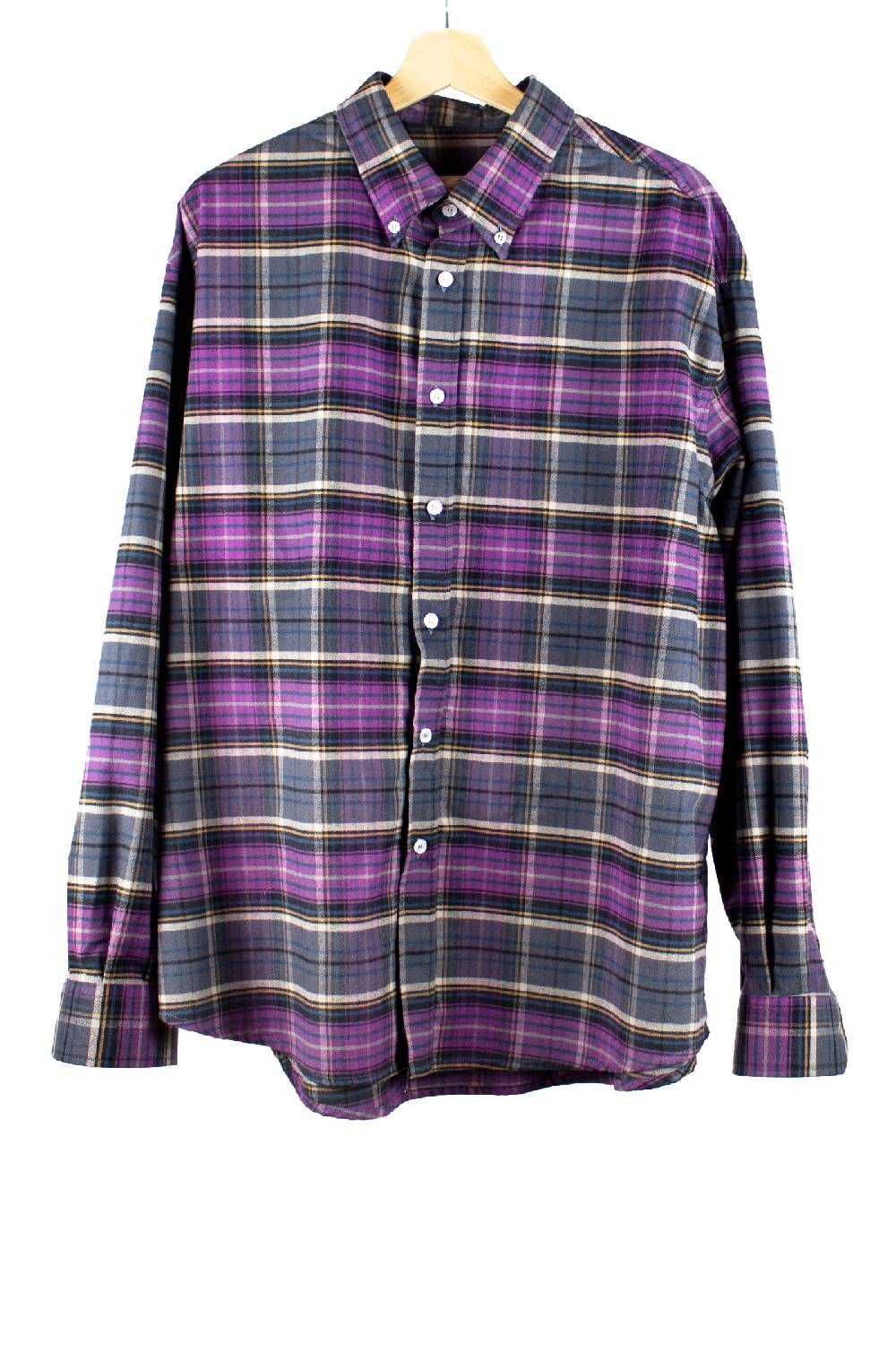 Lc23 Flannel Check Shirt Purple Presa