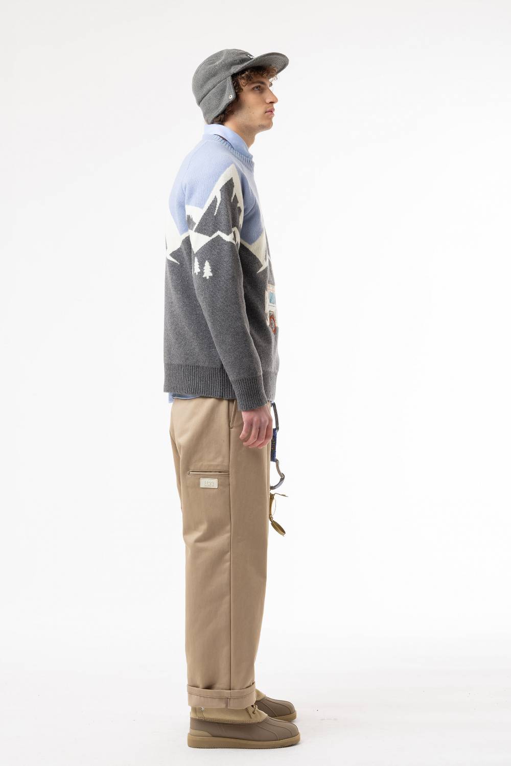 Lc23 Jeep Jaquard Sweater In Vendita