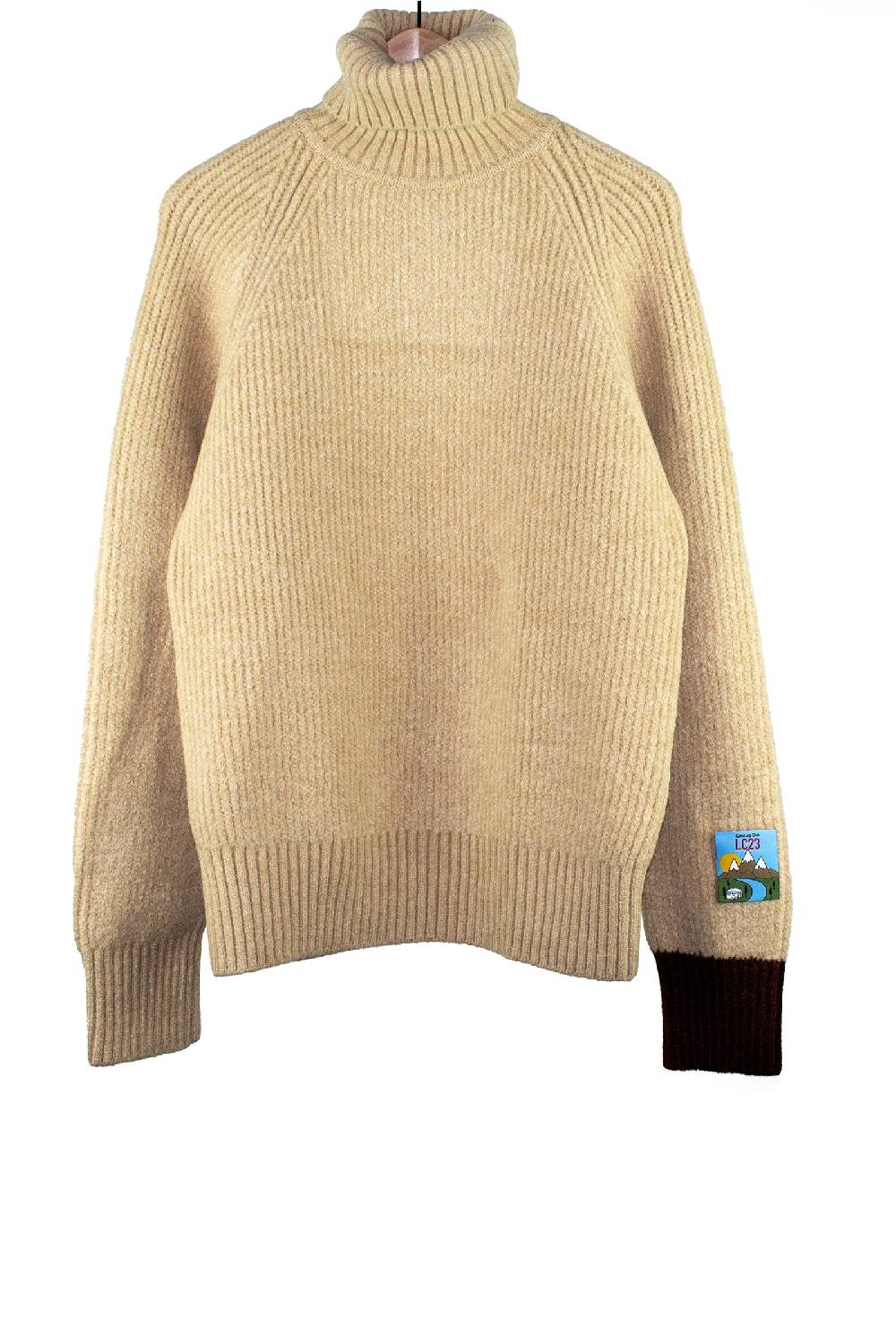 Lc23 Turtleneck Sweater Beige Vendita Calda