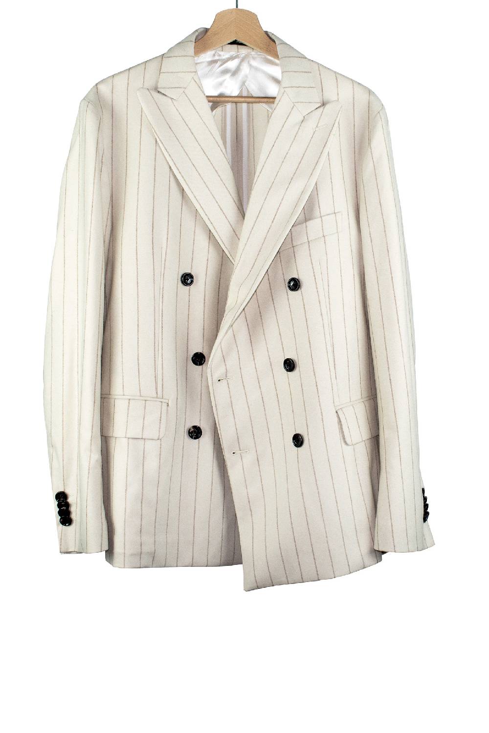 Lc23 Gessato Cream Blazer Vendite Flash