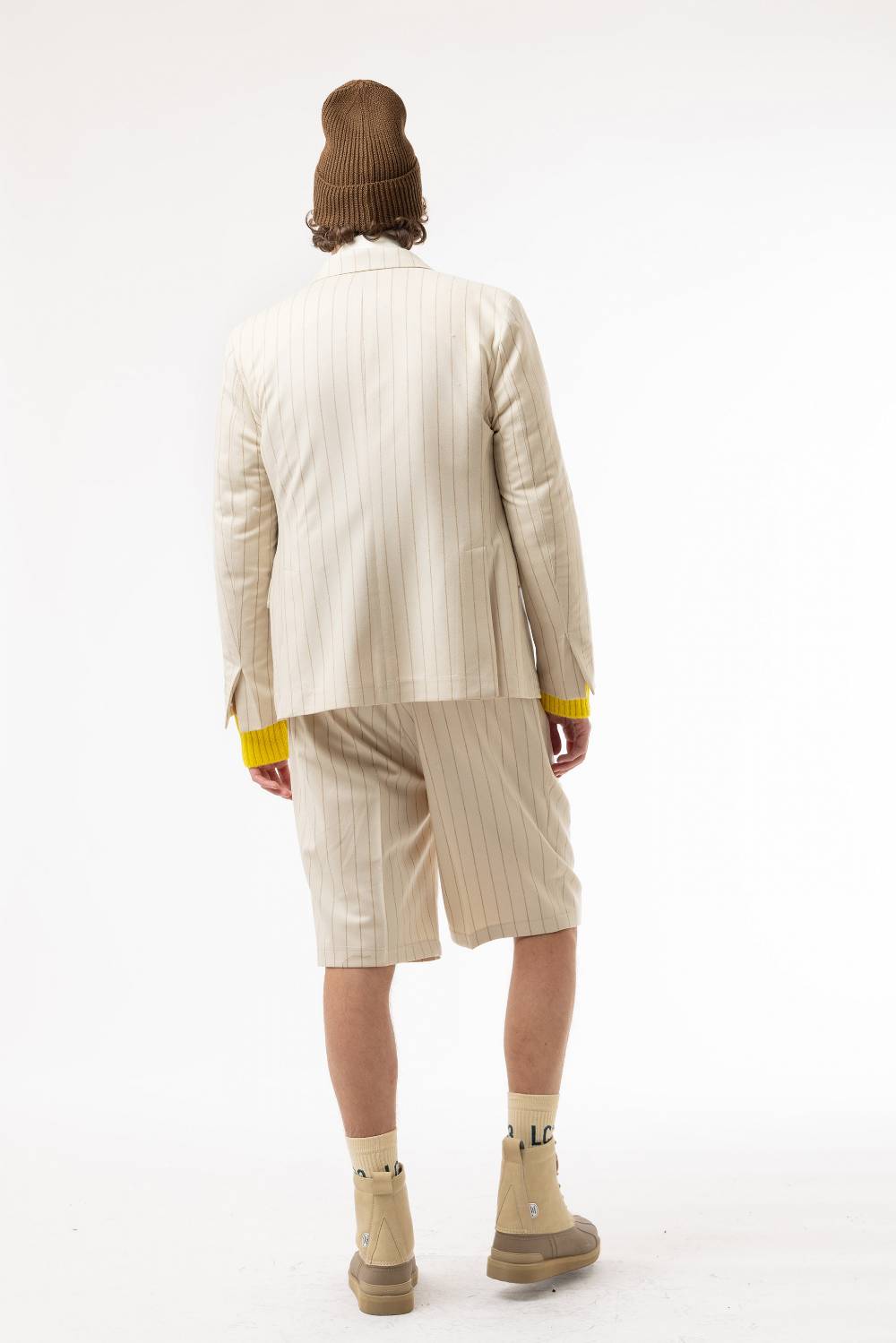 Lc23 Gessato Cream Blazer Vendite Flash
