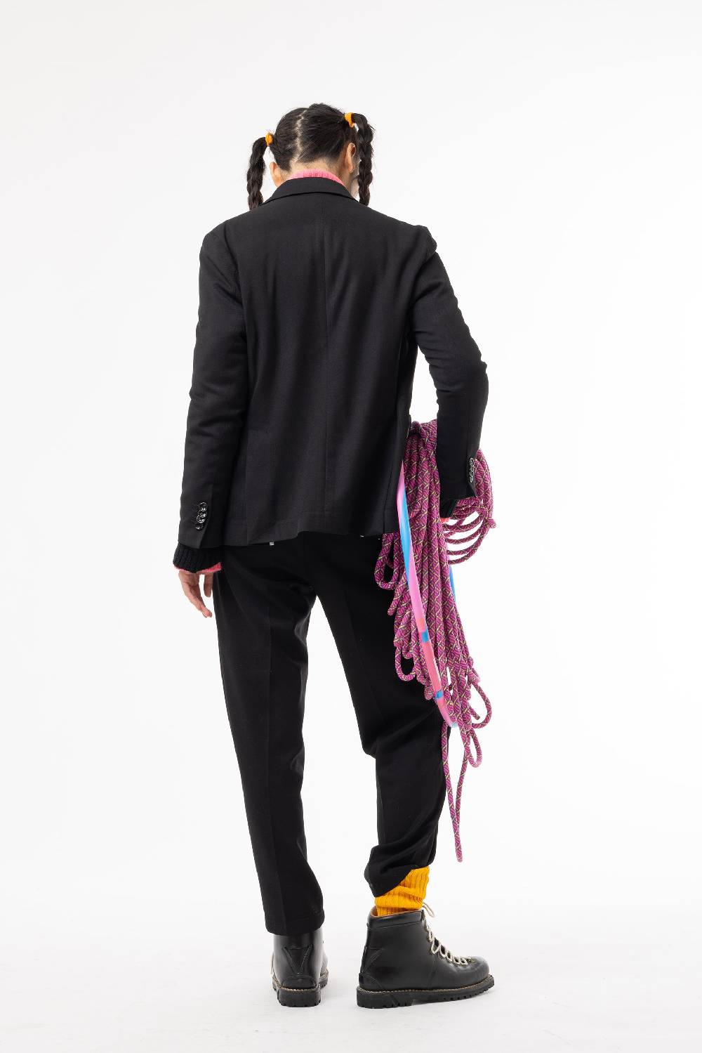 Lc23 Marzotto Wool Black Trousers Moda