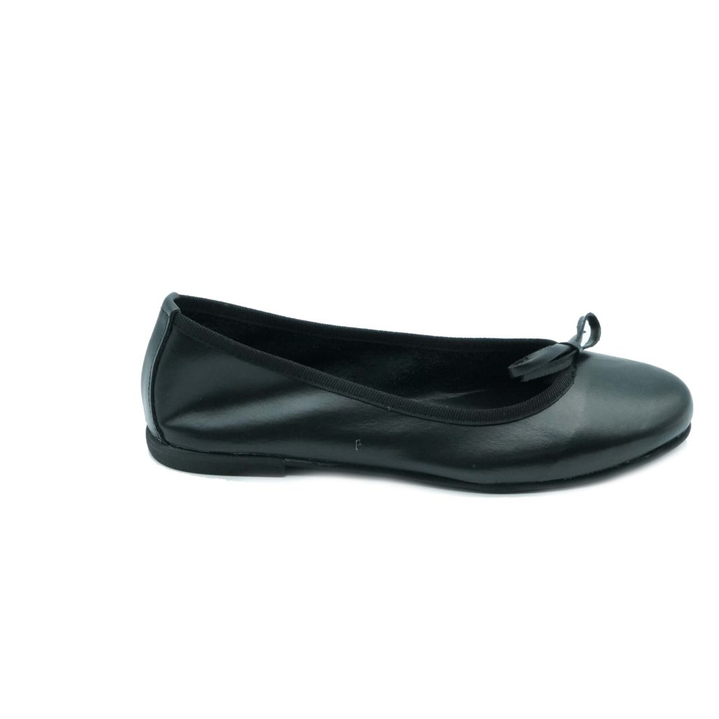 Lea Gu ballerina in nappa, fiocco frontale, tacco 10mm Saldi