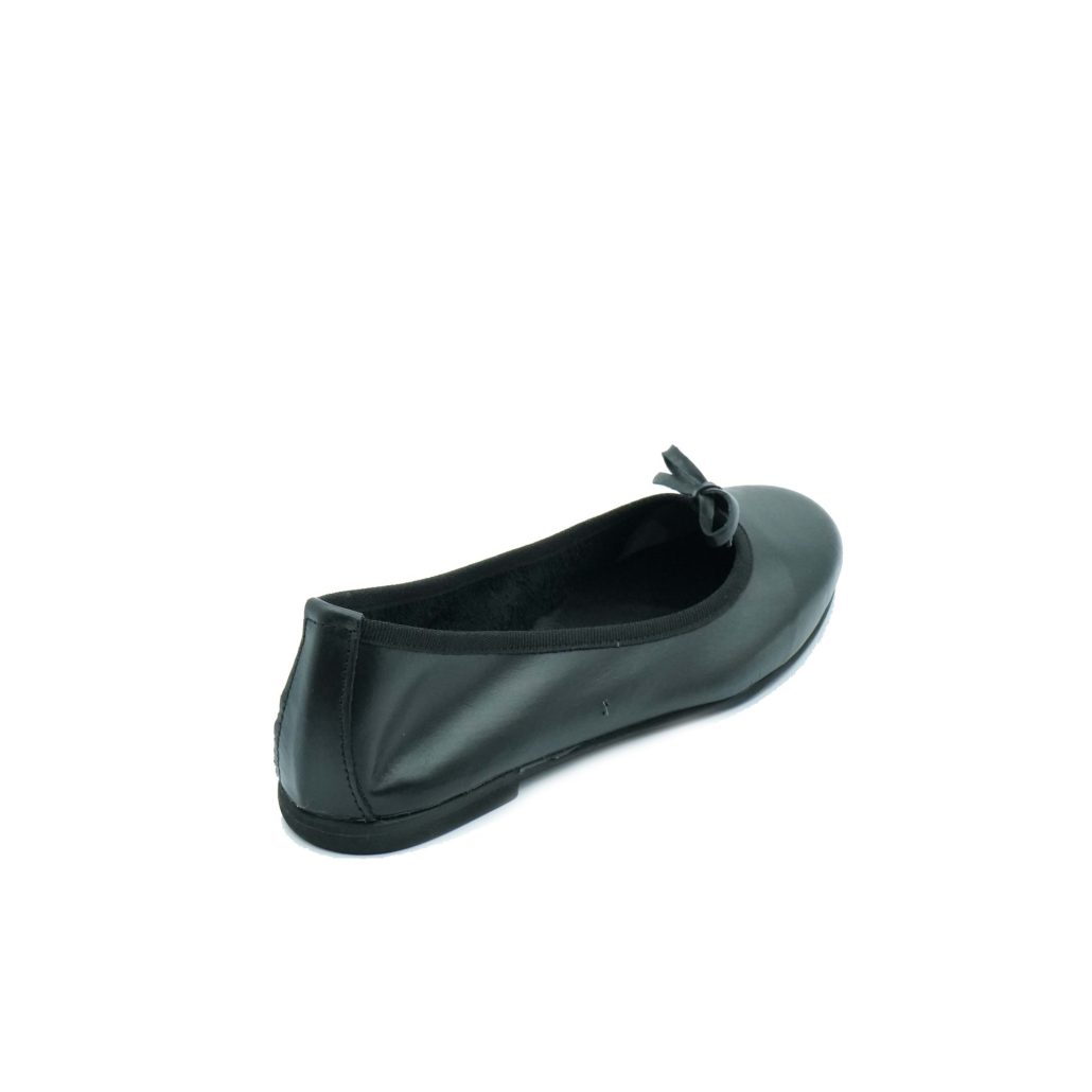 Lea Gu ballerina in nappa, fiocco frontale, tacco 10mm Saldi