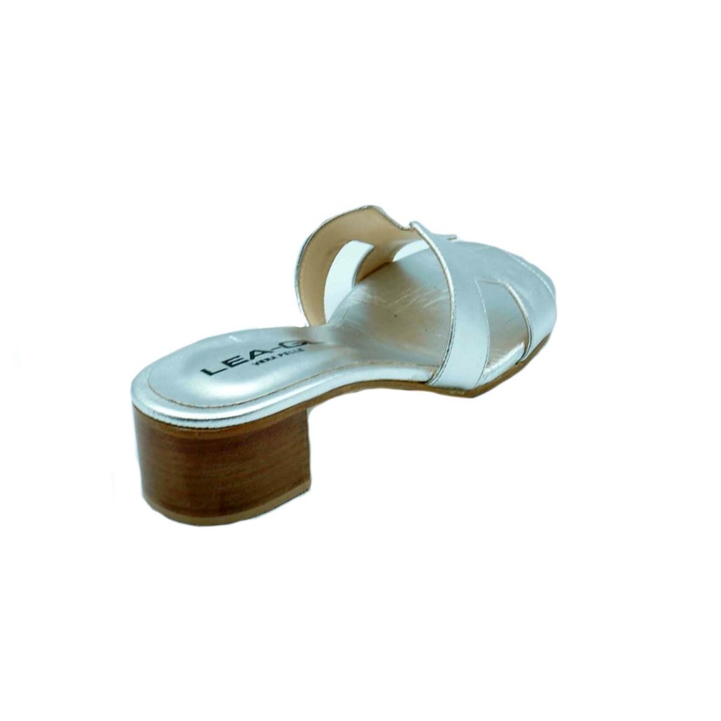 Lea Gu ciabattina in nappa laminata , fascia frontale, tacco 30mm I Più Venduti