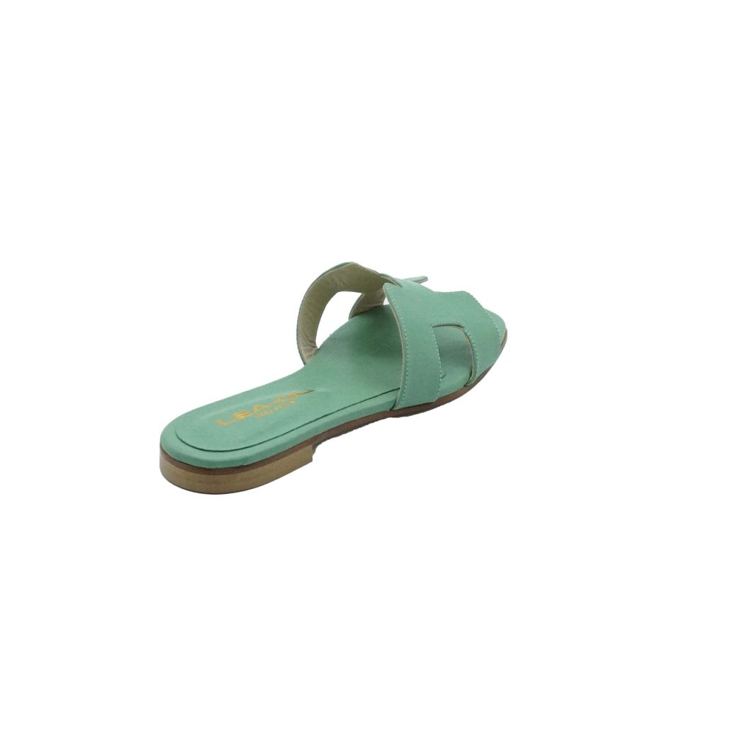 Lea Gu ciabattina in nappa, fascia frontale, punta quadrata, tacco 10mm Qualità