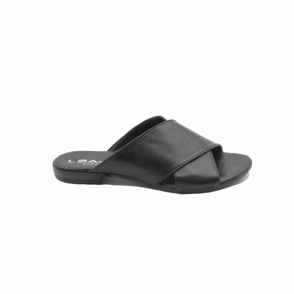 Lea Gu ciabattina in nappa, incrocio frontale, tacco 15 mm Saldi