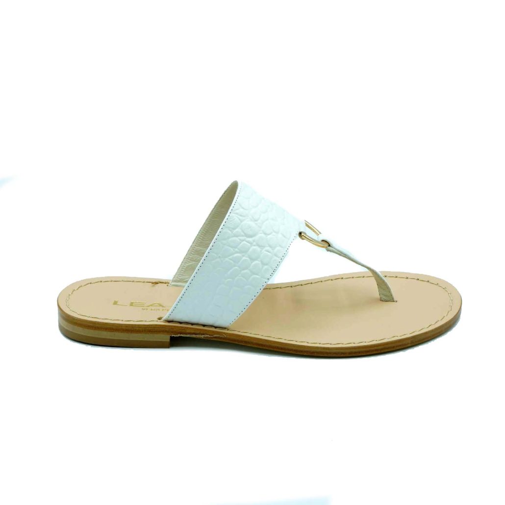 Lea Gu ciabattina infradito in nappa stampa cocco, accessorio frontale, tacco 10mm Pezzi Unici