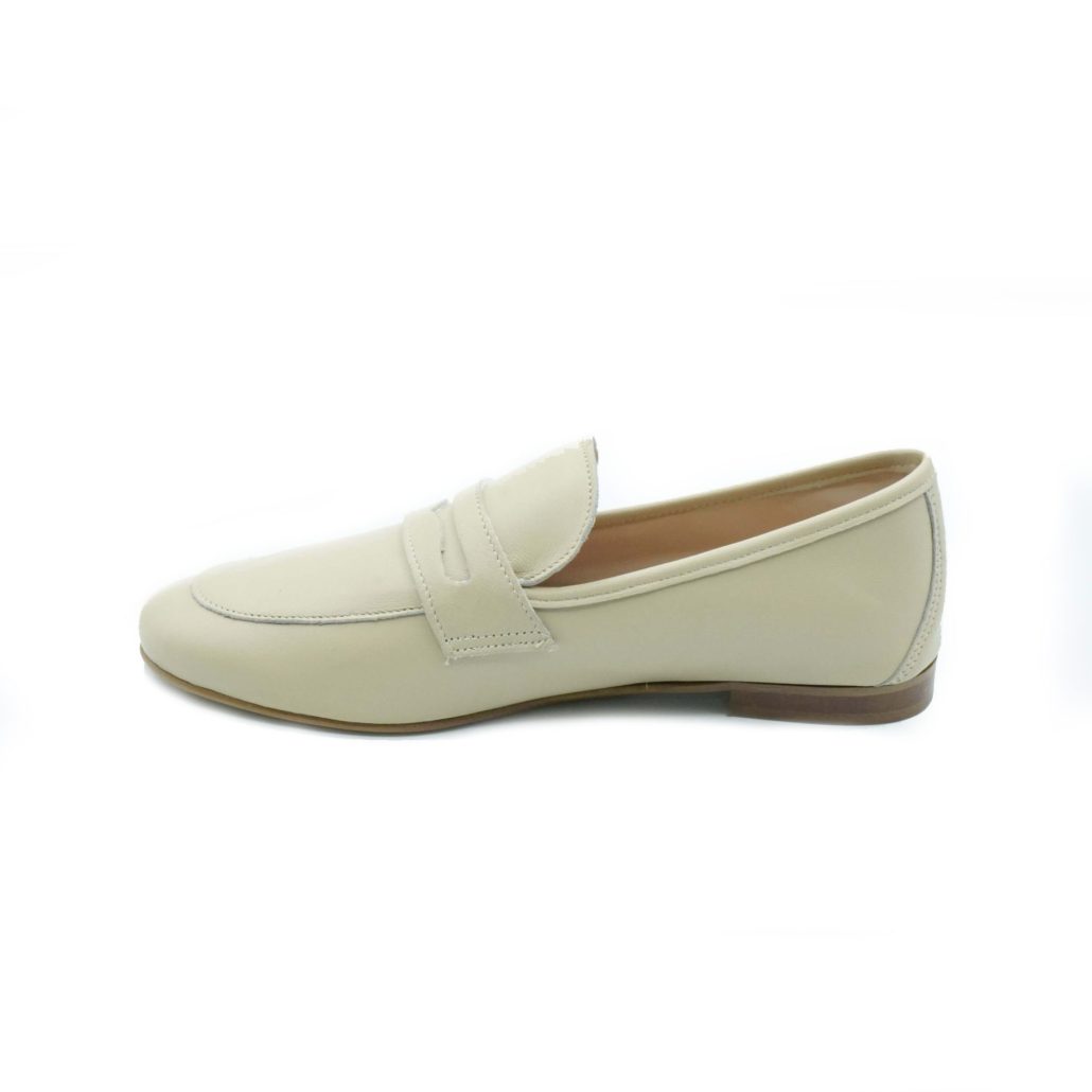 Lea Gu mocassino in nappa, bocca di leone frontale, tacco 10mm Negozi Online