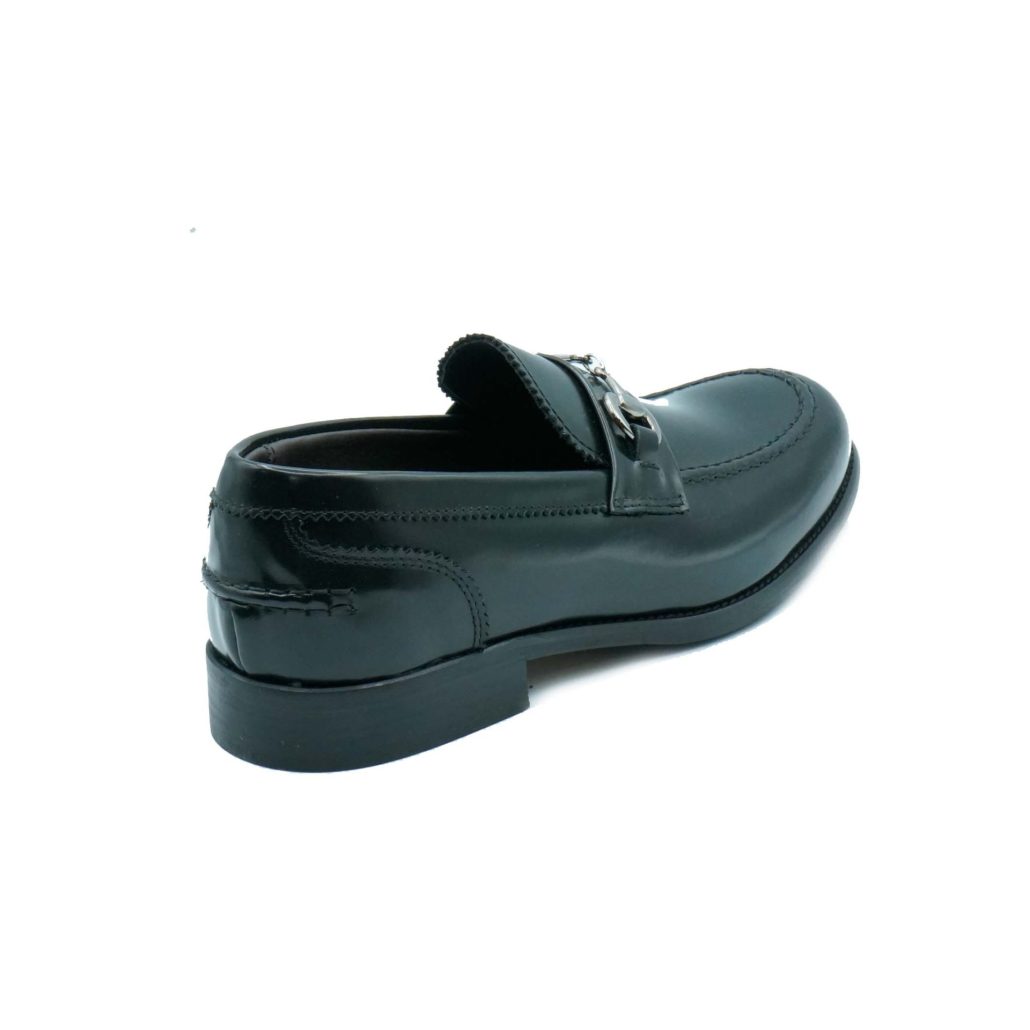 Lea Gu mocassino in vitello abrasivato, accessorio frontale, tacco 25mm Promozione Limitata