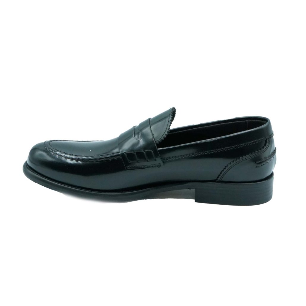 Lea Gu mocassino in vitello abrasivato, bocca di leone frontale, tacco 25mm Fino Al -60%