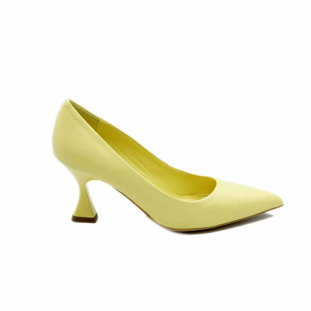Lea Gu decollete’ in nappa , tacco in plex 70 mm In Linea