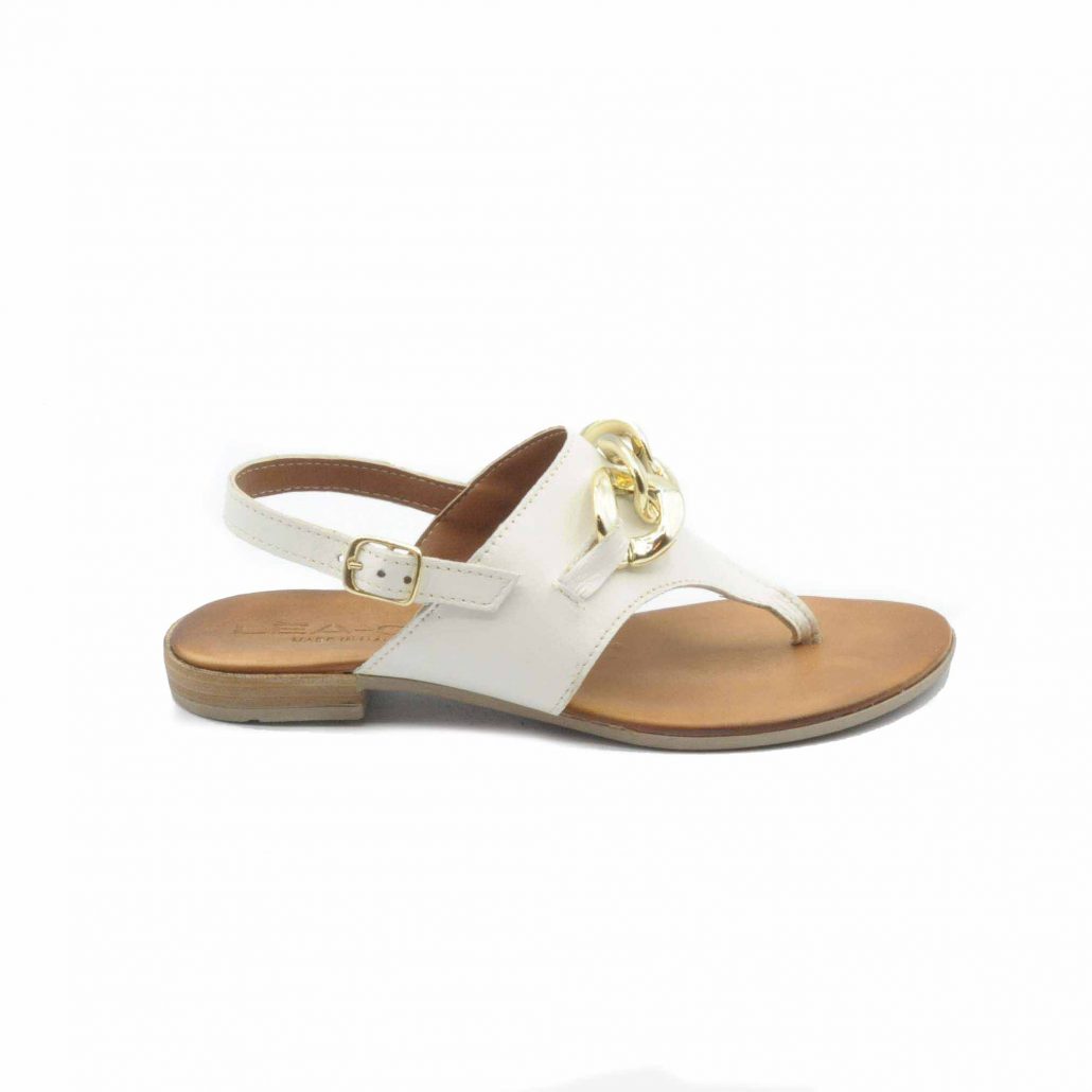 Lea Gu infradito in nappa, accessorio frontale, cinturino in caviglia, tacco 15 mm Vendita
