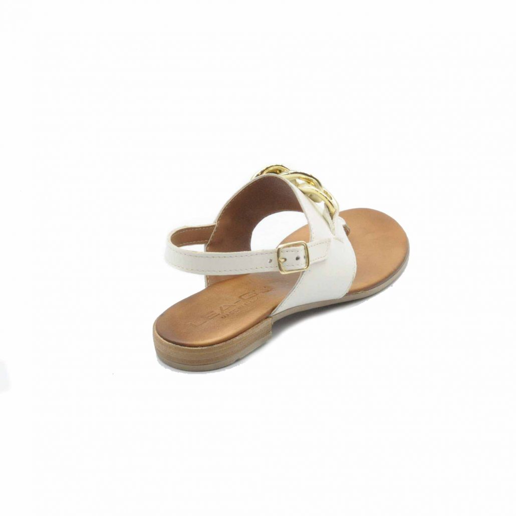 Lea Gu infradito in nappa, accessorio frontale, cinturino in caviglia, tacco 15 mm Vendita