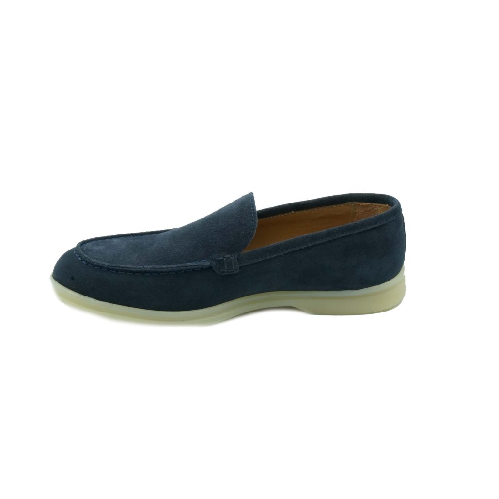Lea Gu mocassino in camoscio, fondo gomma 20mm Fino Al -60%