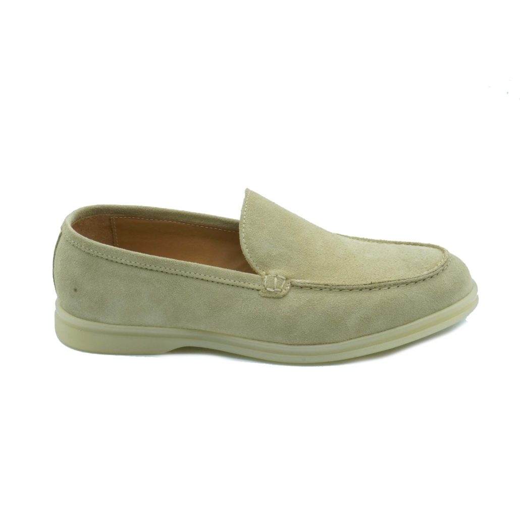 Lea Gu mocassino in camoscio, fondo gomma 20mm Fino Al -60%
