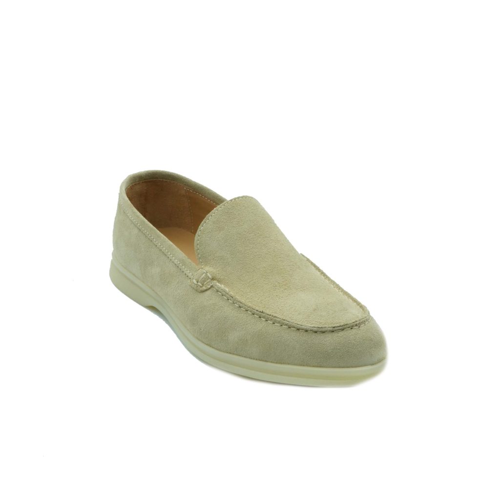 Lea Gu mocassino in camoscio, fondo gomma 20mm Fino Al -60%