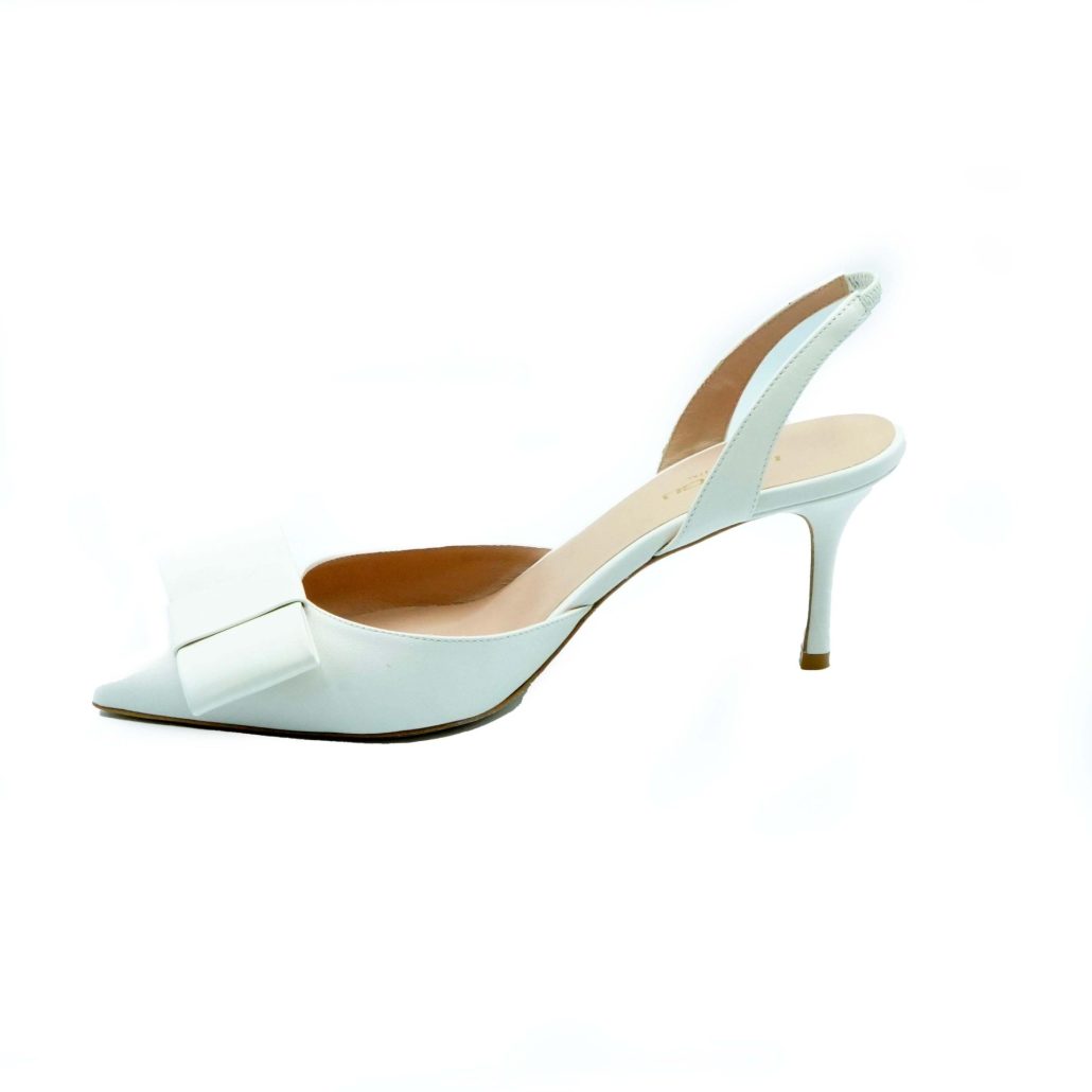 Lea Gu slingback in nappa, fiocco frontale, tacco 65mm Shopping Online