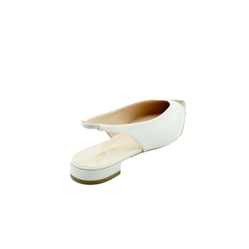 Lea Gu slingback in nappa, punta metallica, tacco 10mm Sottocosto