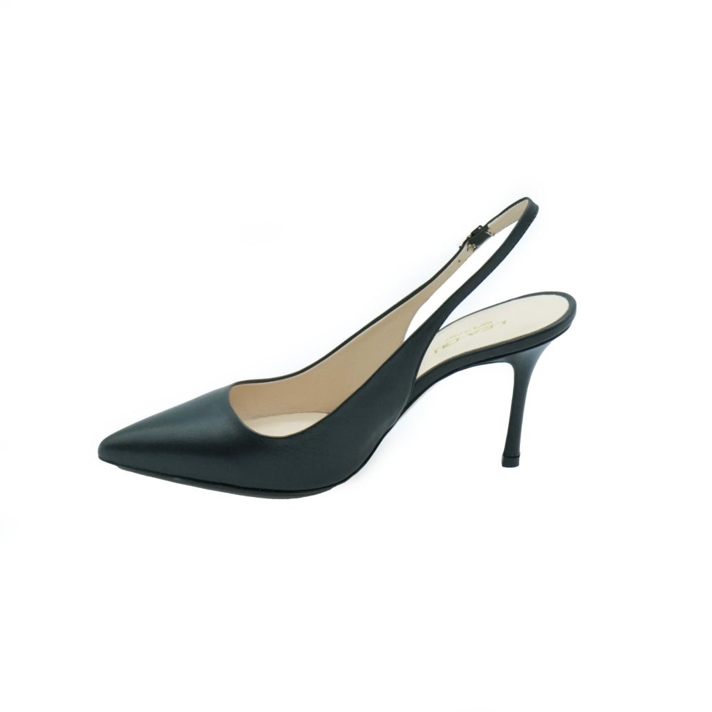 Lea Gu slingback in nappa, tacco 85mm Sconto