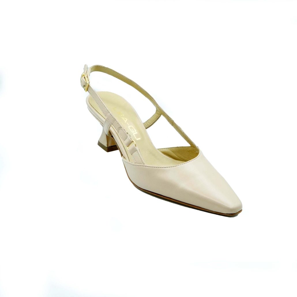 Lea Gu slingback in nappa,tacco 50mm Offerta