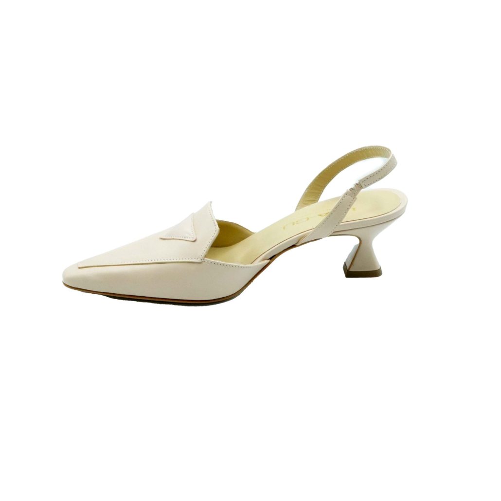 Lea Gu slingback in nappa,tacco 50mm Economico