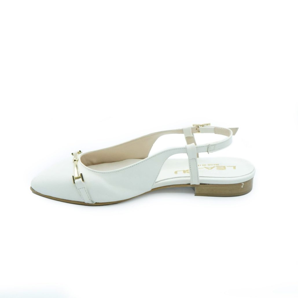 Lea Gu slingback in nappa, accessorio frontale, tacco 10mm Acquista Ora