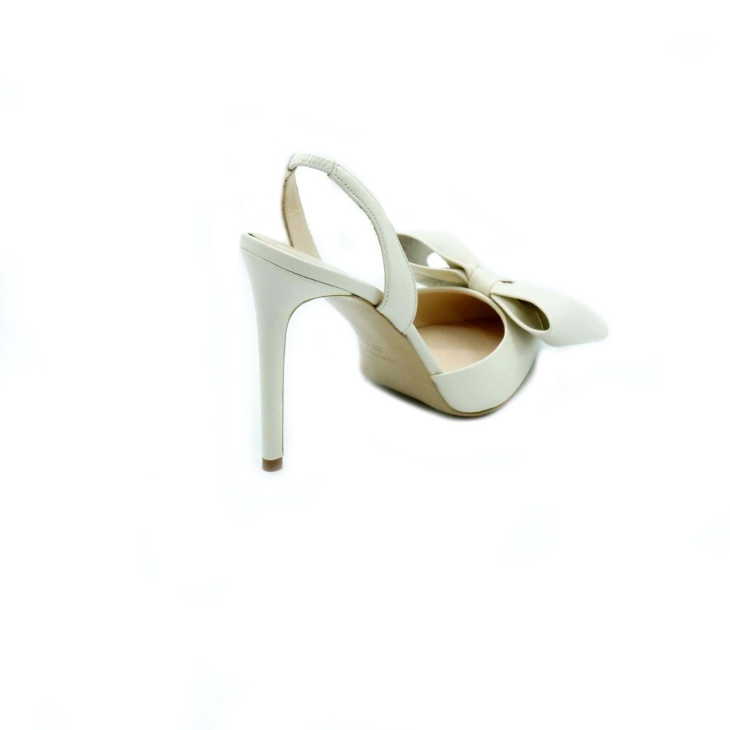 Lea Gu slingback in nappa, fiocco frontale, tacco 100mm Affare Del Giorno