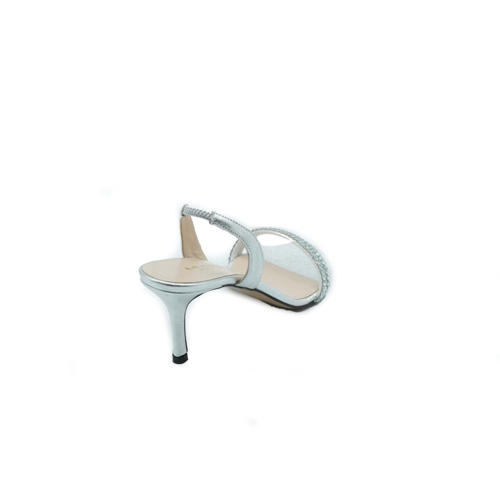 Lea Gu sandalo in nappa laminata, fascia frontale, tacco 60mm Affare Del Giorno