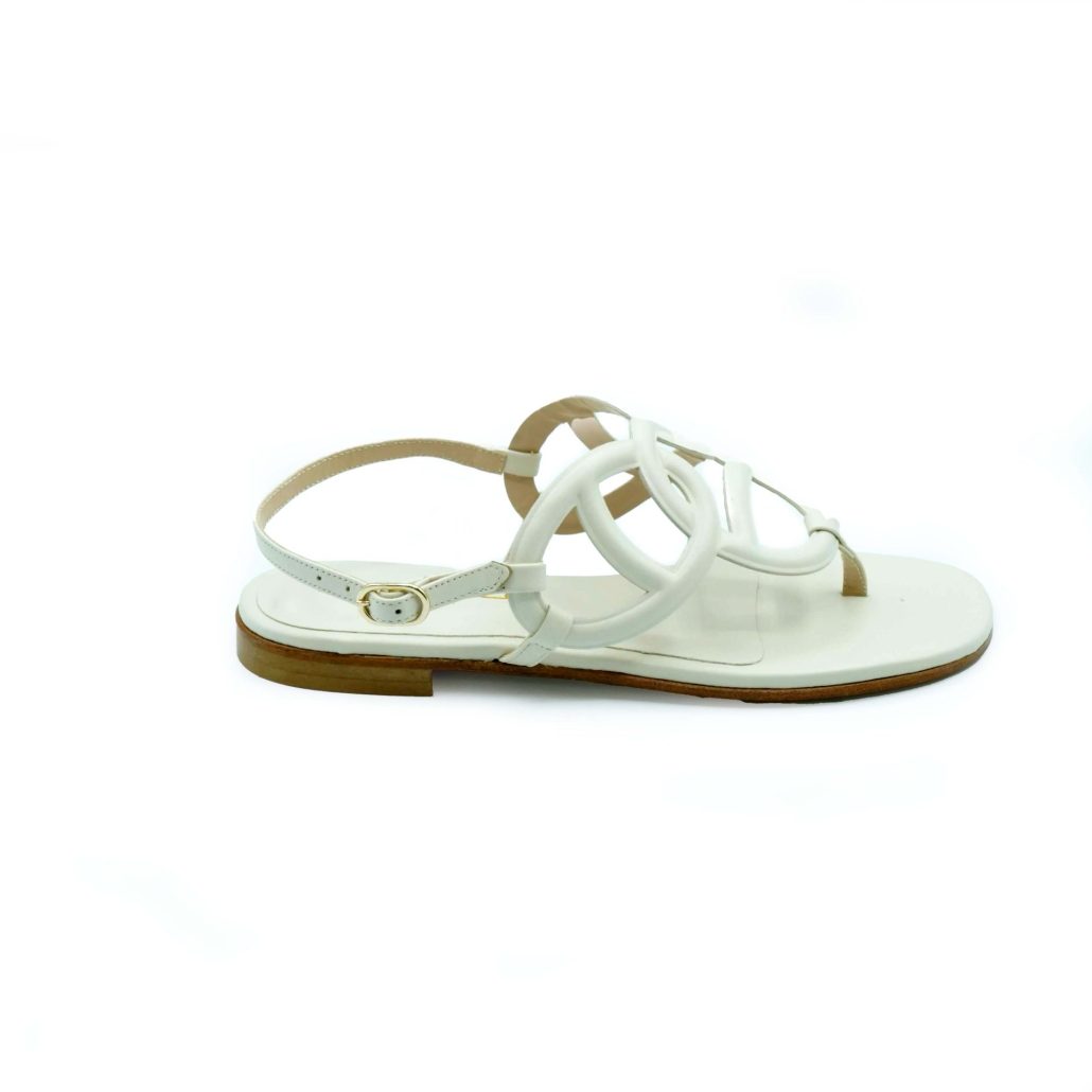 Lea Gu sandalo in nappa, cinturino posteriore, tacco 10mm Vendita Calda